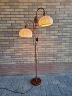 Vintage vloerlamp - Teakhout -.Domus, Zo goed als nieuw, Ophalen