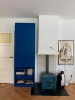 Vintage Pastoe Amsterdammer blauw 75 x 241 x 37cm, Ophalen, 200 cm of meer, Overige materialen, 50 tot 100 cm