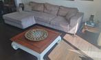 Lounch bank bankstel rib stof & opium tafel 110x110, Ophalen, Zo goed als nieuw, Stof