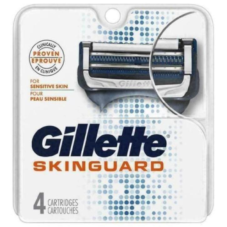 Gillette Skinguard Sensitive scheermesjes 4 stuks, Sieraden, Tassen en Uiterlijk, Uiterlijk | Gezichtsverzorging, Nieuw, Verzorging