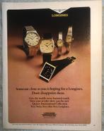 Advertentie Longines Quartz International Collection, Verzamelen, Tijdschriften, Kranten en Knipsels, 1960 tot 1980, Knipsel(s)
