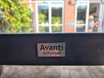 Tuintafel avanti bellagio glasplaat met aluminium rand. 1x2m, Tuin en Terras, Ophalen, Gebruikt, Rechthoekig, Aluminium