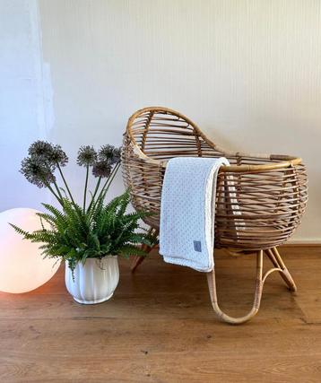 Vintagd rotan wieg beschikbaar voor biedingen