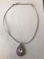 Vintage ketting met hanger en bijpassende ring, Ophalen of Verzenden, Zo goed als nieuw, Met hanger