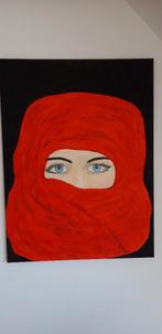 te koop 3 leuke schilderijen, 2 van gesluierde vrouwen, Ophalen, Oorspronkelijke maker, Nieuw, Schilderij
