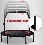 Mini Trampoline met Verstelbare Handgreep Fitnesstrampoline, Trilplaat, Nieuw, Ophalen of Verzenden, Metaal