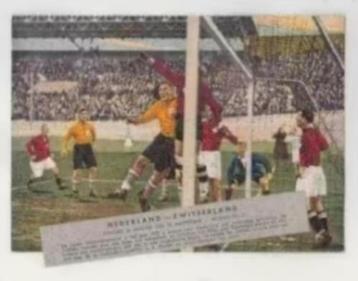 Voetbalplaat Nederland - Zwitserland Interland 1933 (99). beschikbaar voor biedingen