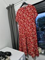 Rode bloemenjurk, Kleding | Dames, Jurken, Maat 42/44 (L), Ophalen of Verzenden, Zo goed als nieuw, Gina Mauron