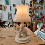 Lucky Vintage Albast vintage lamp met olifant, Huis en Inrichting, Lampen | Tafellampen, Ophalen, Overige materialen, Zo goed als nieuw