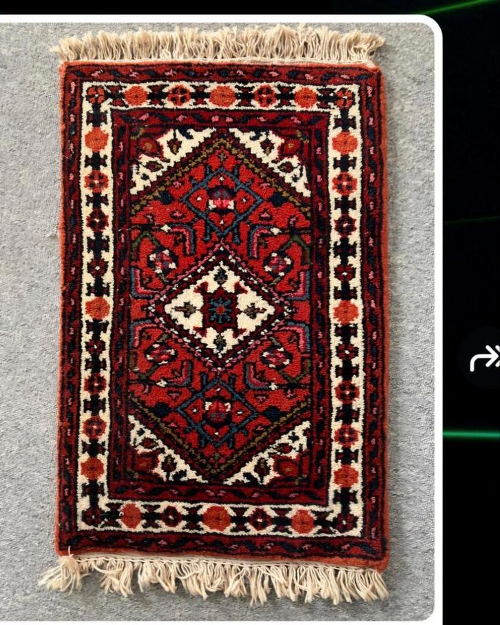 Perzisch tapijt - 33-130cm lengte, Huis en Inrichting, Stoffering | Tapijten en Kleden, Gebruikt, Rechthoekig, Beige, Bruin, Blauw