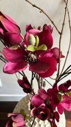 Kunstbloemen | 3 mooie magnolia takken roze, Ophalen, Zo goed als nieuw, Binnen