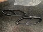 Mercedes c klasse W205 uitlaat cover dubbel hoogglans zwart, Ophalen of Verzenden