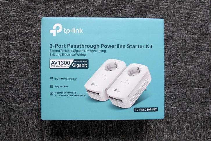 TP-link AV1300 3-port Gigabit Powerline Kit TL-PA8030P NIEUW, Computers en Software, Powerlines, Nieuw, Ophalen of Verzenden