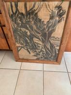 Groot oud houtskool tekening knotwilgen Wouter  Ydo, Antiek en Kunst, Kunst | Schilderijen | Klassiek, Ophalen