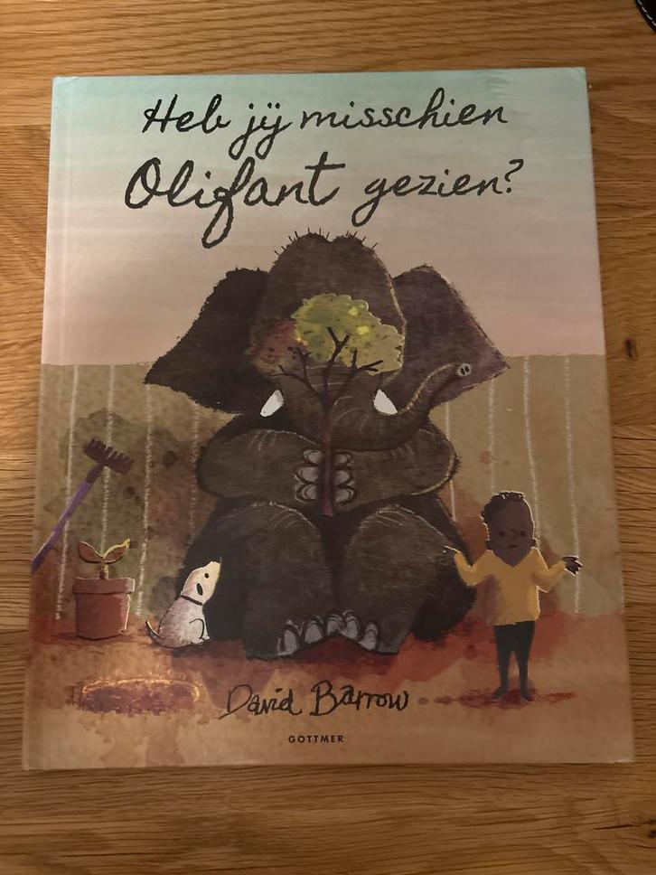 Heb jij misschien Olifant gezien? - David Barrow, Boeken, Kinderboeken | Baby's en Peuters, Zo goed als nieuw, 2 tot 3 jaar, Uitklap-, Voel- of Ontdekboek