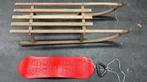 Slee van hout en mini snowboard in goede staat., Ophalen, Gebruikt, Kunststof