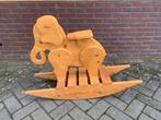 Houten hobbelpaard in vorm van olifant, Ophalen, Zo goed als nieuw