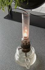 antiek olie lampje ('finger lampje) glas /handgemaakt, Ophalen of Verzenden