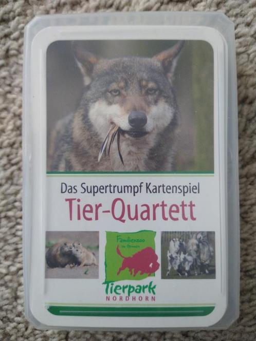 Das Supertrumpf Kartenspiel Tier-Quartett, Hobby en Vrije tijd, Gezelschapsspellen | Kaartspellen, Zo goed als nieuw, Ophalen of Verzenden
