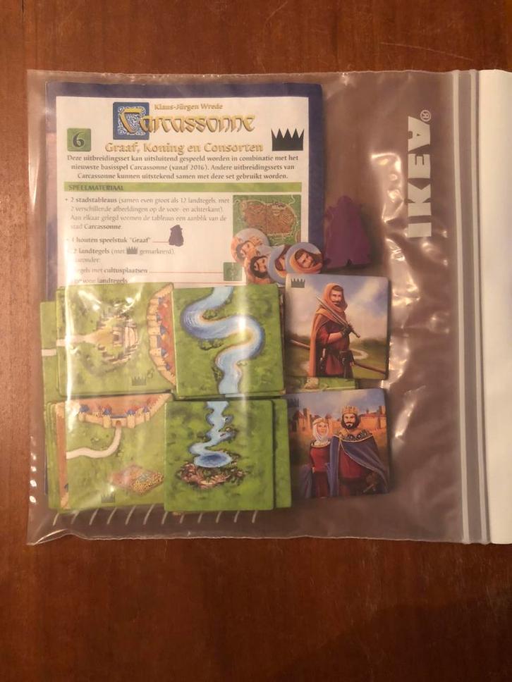 Carcassonne Graaf, Koning en Consorten, Hobby en Vrije tijd, Gezelschapsspellen | Kaartspellen, Zo goed als nieuw, Ophalen of Verzenden