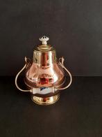 Doofpot met Porseleinen knop en handvat, Antiek en Kunst, Antiek | Koper en Brons, Ophalen of Verzenden, Koper