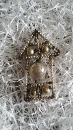 antieke kerstbal nr 276 model grote gablonzer, Ophalen of Verzenden, Gebruikt