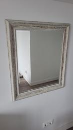 Brocante Spiegel met Houten Frame, Huis en Inrichting, Ophalen, Gebruikt, Vierkant, Minder dan 100 cm