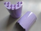 nr. 8045, 2 Halve Cylinders, kasteelonderdelen, Ophalen, Zo goed als nieuw, Complete set, Lego