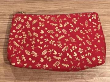 Nieuwe Toilettas - rood / goud beschikbaar voor biedingen