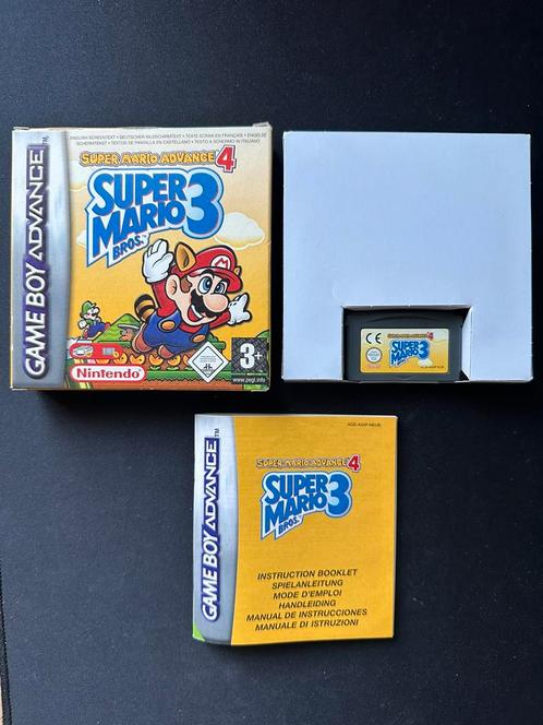 Super Mario Bros 3 / Advance 4 GBA spel in doos + manual CIB, Spelcomputers en Games, Games | Nintendo Game Boy, Gebruikt, Platform