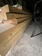Houten vuren balken, Ophalen, Zo goed als nieuw, 250 cm of meer, Balken