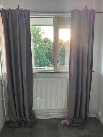 Ikea paars verduisterend gordijn 2x 145-300cm. beschikbaar voor biedingen