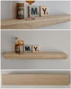 Eikenhouten wandplank zwevend - decoratie schap - 48cm #117, Huis en Inrichting, Woonaccessoires | Wandplanken en Boekenplanken