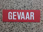 Kunststof 'Gevaar' bord / verkeersbord, Ophalen of Verzenden, Reclamebord