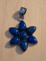 Zilveren hanger met Onyx steen -- afmeting 3 x 3 cm, Verzenden, Nieuw, Zwart, Zilver