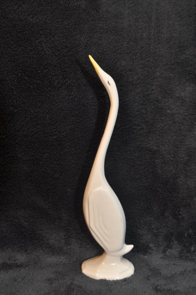 Keramieken witte reiger, Verzamelen, Dierenverzamelingen, Nieuw, Beeldje of Figuurtje, Vogel, Ophalen of Verzenden