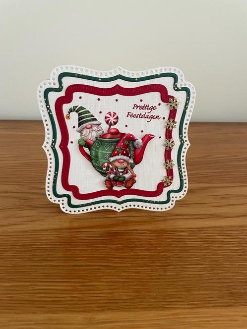Kaartje kerst (24), Hobby en Vrije tijd, Kaarten | Zelfgemaakt, Nieuw, Kerst, Ophalen of Verzenden