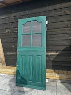 Hardhouten voordeur 211x93, Ophalen, Gebruikt, 80 tot 100 cm, Buitendeur
