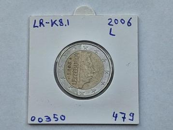 2-euromunt Luxemburg (L) 2006 Koers LR-K8.1 beschikbaar voor biedingen