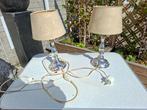 schitterende set mooie gave verzilverde tafellampen, Antiek en Kunst, Ophalen of Verzenden