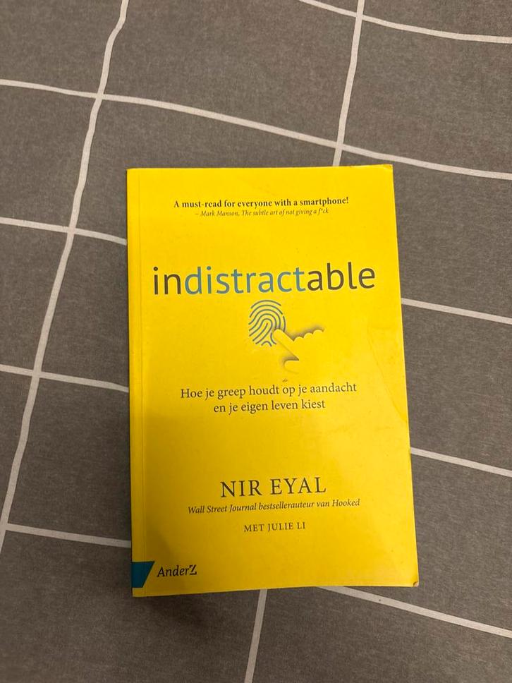 Nir Eyal - Indistractable, Boeken, Psychologie, Zo goed als nieuw, Cognitieve psychologie, Ophalen of Verzenden