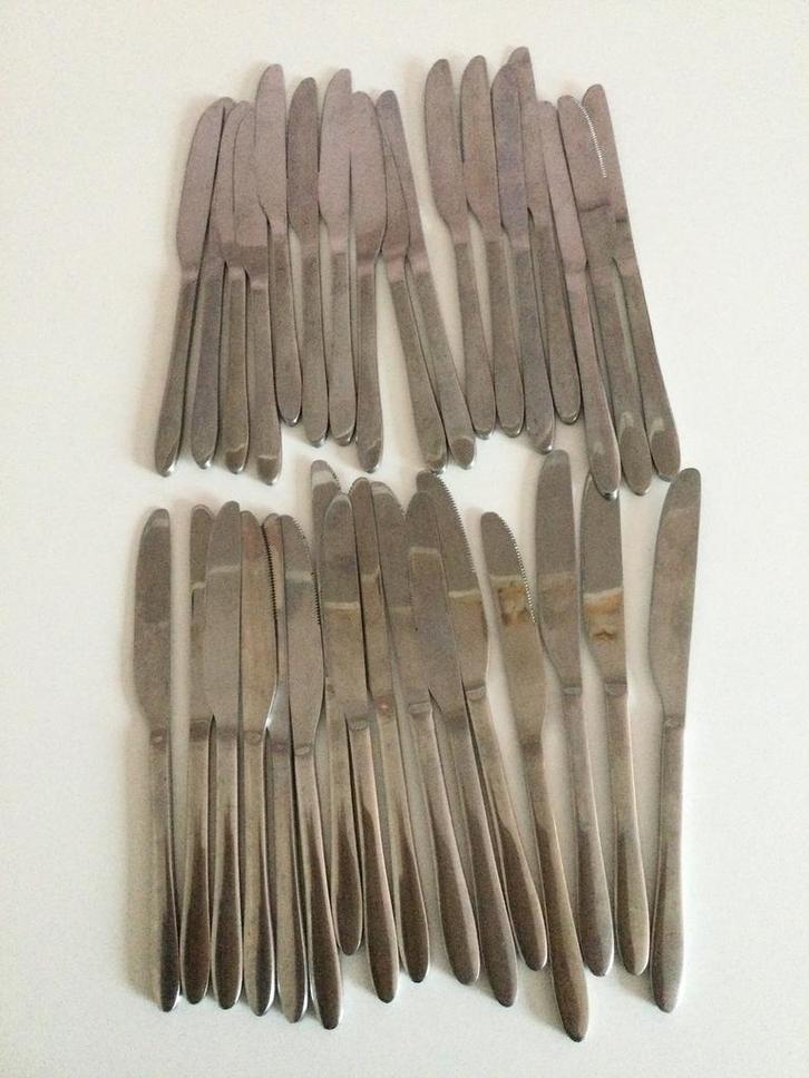 Partij messen 33 stuks, Huis en Inrichting, Keuken | Bestek, Gebruikt, Rvs of Chroom, Ophalen of Verzenden