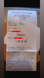 Louis Vuitton tegoed bon, Eén persoon, Cadeaubon