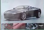 Aston Martin poster 60x42cm, Ophalen of Verzenden, Zo goed als nieuw, A1 t/m A3, Rechthoekig Staand