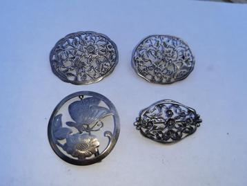 zilveren oudere broches beschikbaar voor biedingen