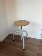 Vintage Oostwoud Kruk - Verstelbaar, Huis en Inrichting, Stoelen, Ophalen, Gebruikt, Hout, Eén