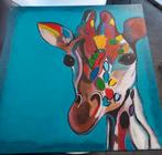 Kleurrijke canvas - giraf, Ophalen