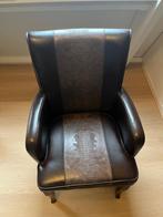 Leren fauteuils, Huis en Inrichting, Fauteuils, Ophalen, Zo goed als nieuw, 75 tot 100 cm, 50 tot 75 cm