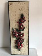 Retro wandplaat fleurige bloemen 70’s, Ophalen, Huis en Inrichting