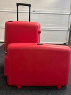 Samsonite Rode Koffers - Set van Twee, Ophalen, Gebruikt, Hard kunststof, 45 tot 55 cm
